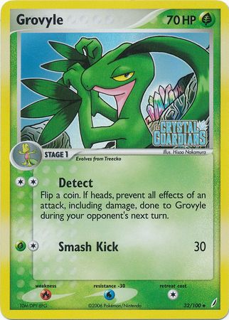 Grovyle (32/100) (Stamped) [EX: Crystal Guardians] | Cracking-Singles