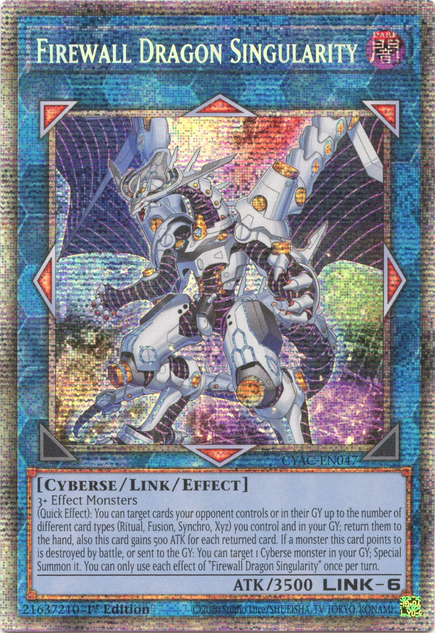 Firewall Dragon Singularity [CYAC-EN047] Starlight Rare | Cracking-Singles