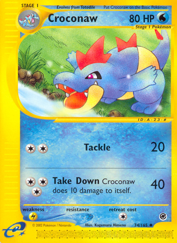 Croconaw (74/165) [Expedition: Base Set] | Cracking-Singles