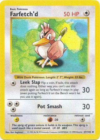 Farfetch'd (27/102) [Base Set Shadowless Unlimited] | Cracking-Singles