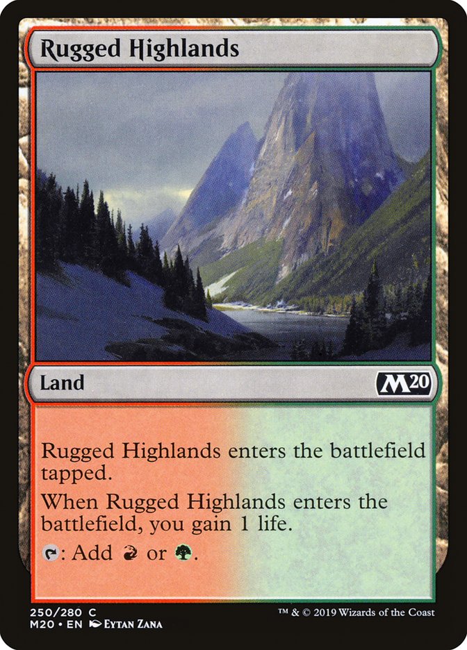 Rugged Highlands [Core Set 2020] | Cracking-Singles