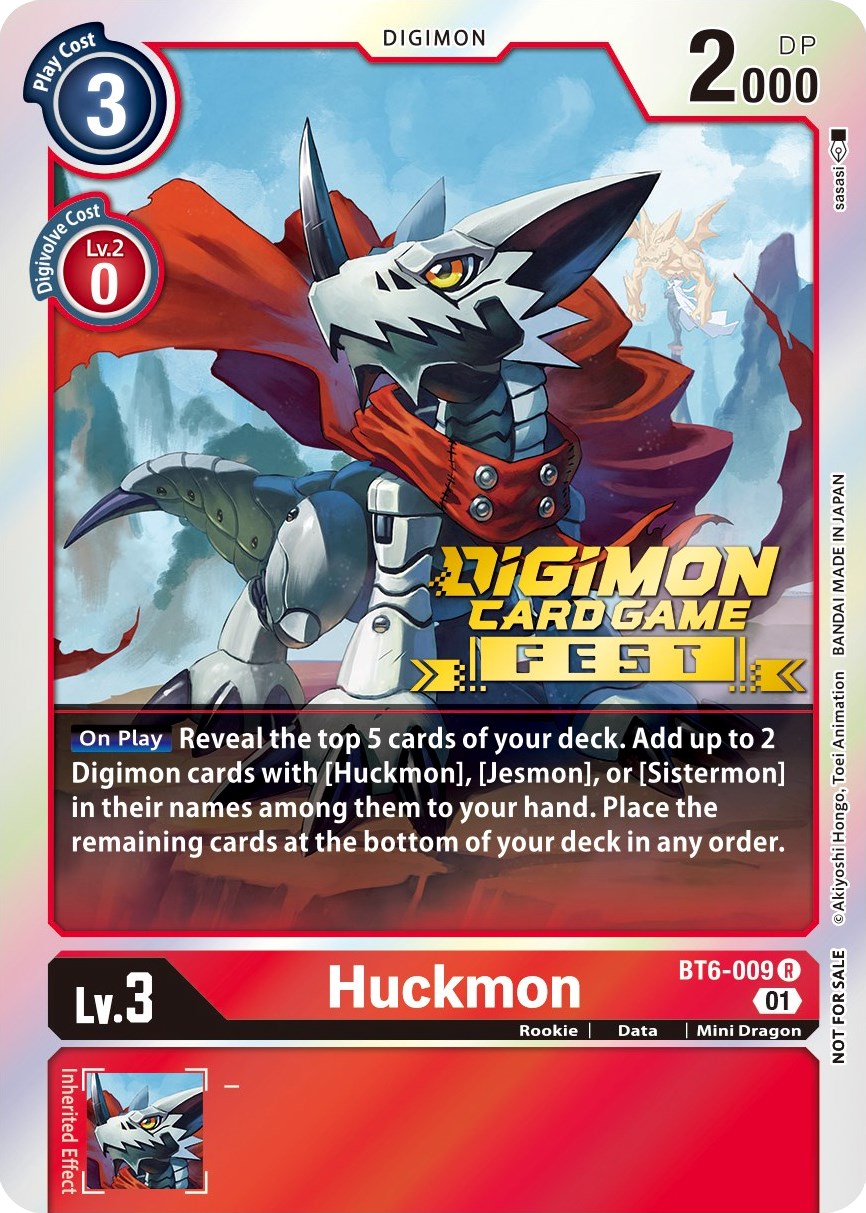 Huckmon [BT6-009] (Digimon Card Game Fest 2022) [Double Diamond Promos] | Cracking-Singles