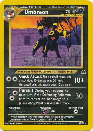 Umbreon (32/75) [Neo Discovery Unlimited] | Cracking-Singles