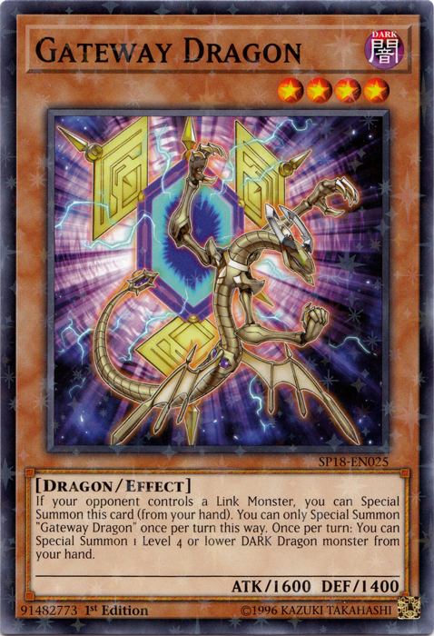 Gateway Dragon [SP18-EN025] Starfoil Rare | Cracking-Singles