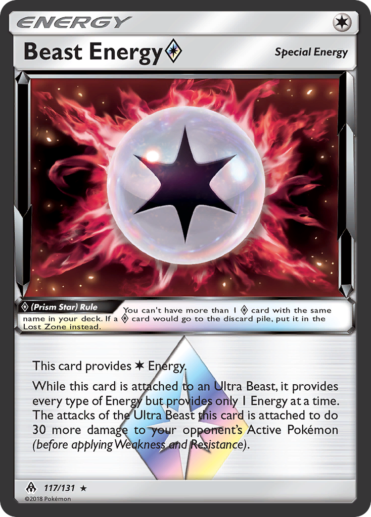 Beast Energy (117/131) (Prism Star) [Sun & Moon: Forbidden Light] | Cracking-Singles