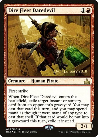 Dire Fleet Daredevil [Rivals of Ixalan Promos] | Cracking-Singles