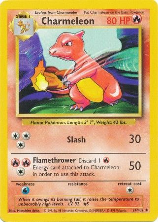 Charmeleon (24/102) [Base Set Unlimited] | Cracking-Singles