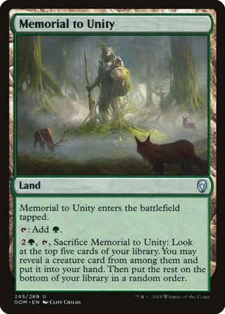 Memorial to Unity [Dominaria] | Cracking-Singles