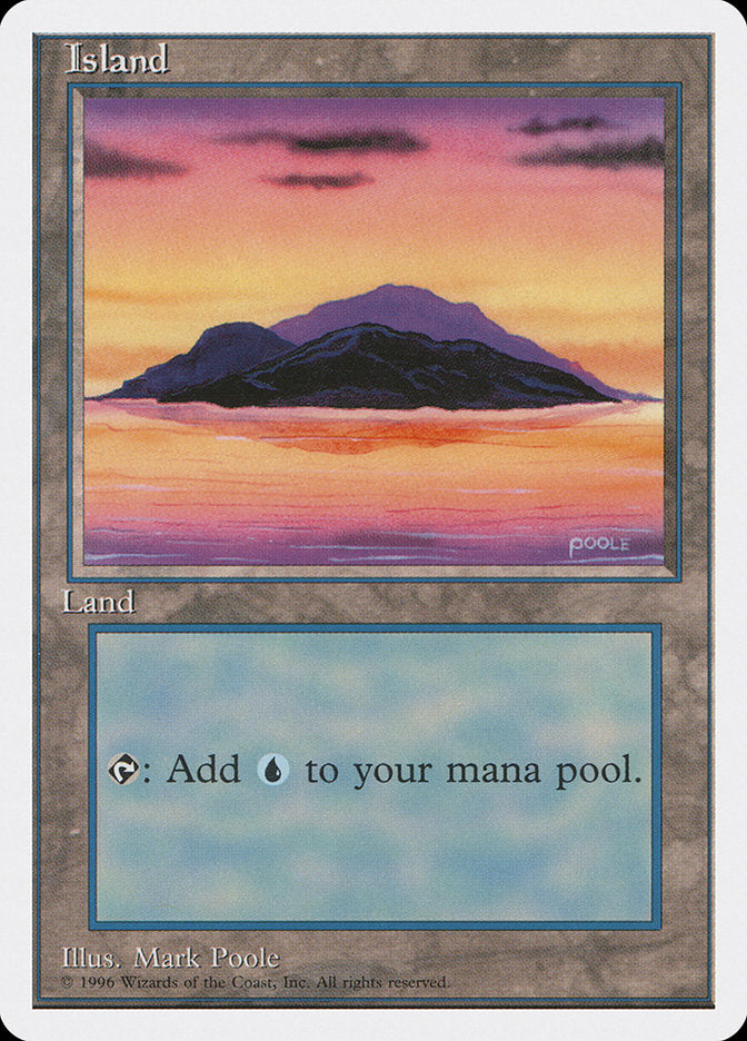 Island (Dark Clouds, Signature on Bottom Right) [Introductory Two-Player Set] | Cracking-Singles