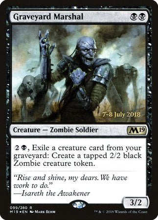 Graveyard Marshal [Core Set 2019 Promos] | Cracking-Singles