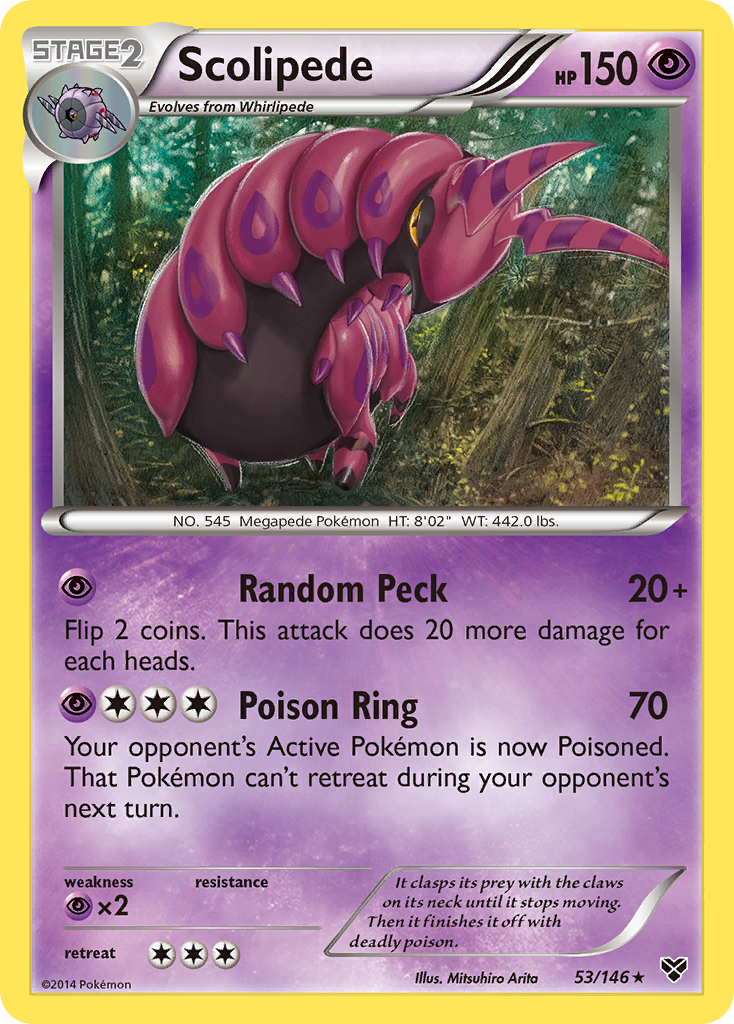 Scolipede (53/146) [XY: Base Set] | Cracking-Singles