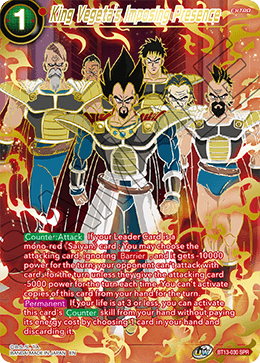 King Vegeta's Imposing Presence (Special Rare) [BT13-030] | Cracking-Singles