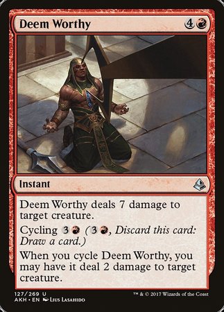 Deem Worthy [Amonkhet] | Cracking-Singles