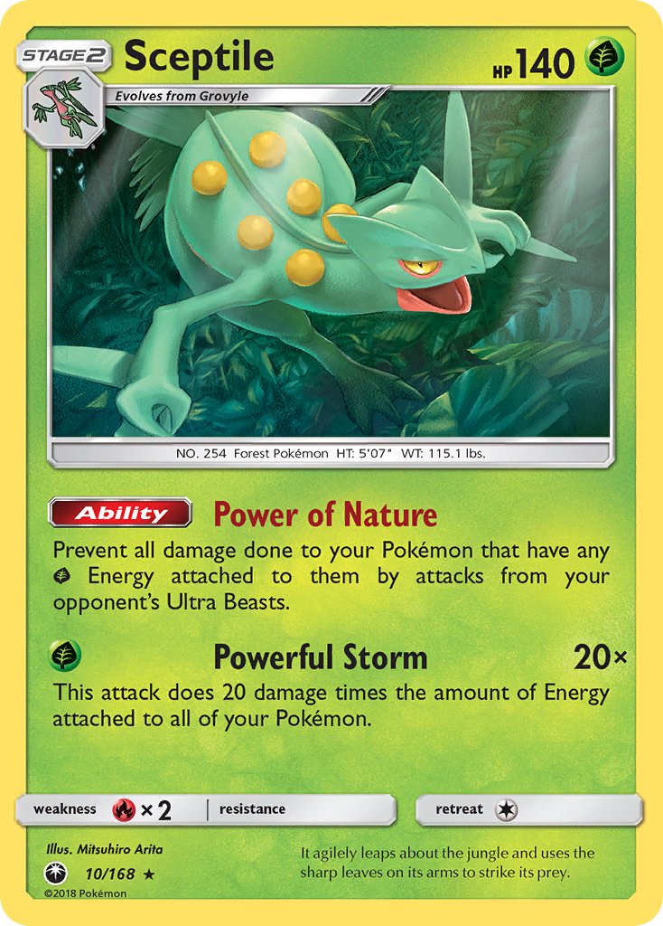 Sceptile (10/168) (Theme Deck Exclusive) [Sun & Moon: Celestial Storm] | Cracking-Singles