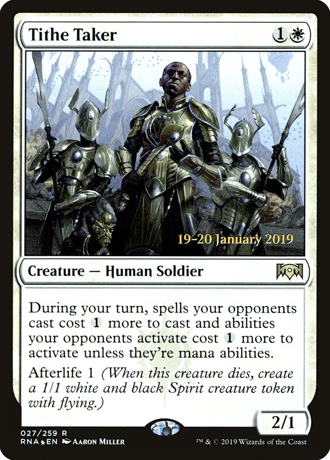 Tithe Taker [Ravnica Allegiance Prerelease Promos] | Cracking-Singles