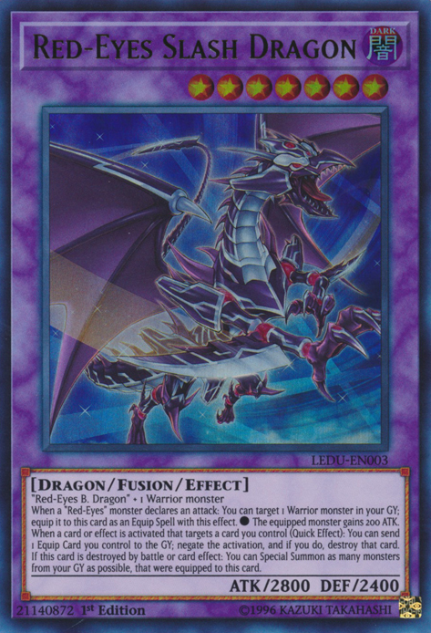 Red-Eyes Slash Dragon [LEDU-EN003] Ultra Rare | Cracking-Singles