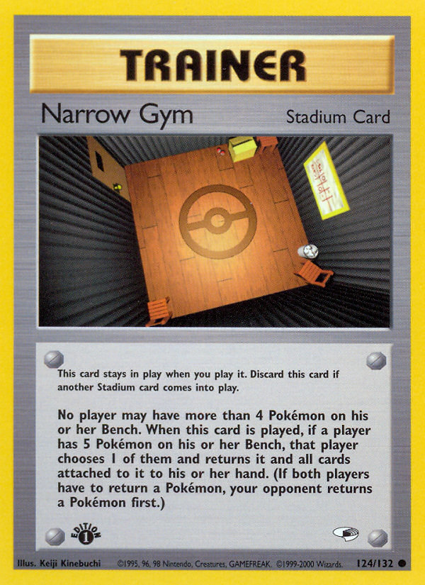 Narrow Gym (124/132) [Gym Heroes 1st Edition] | Cracking-Singles