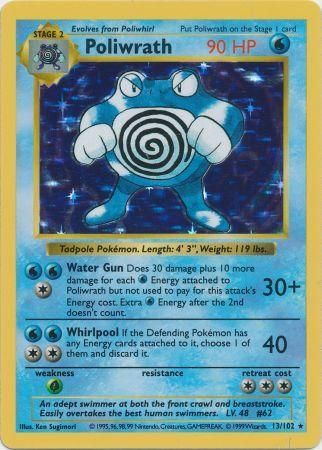 Poliwrath (13/102) [Base Set Shadowless Unlimited] | Cracking-Singles