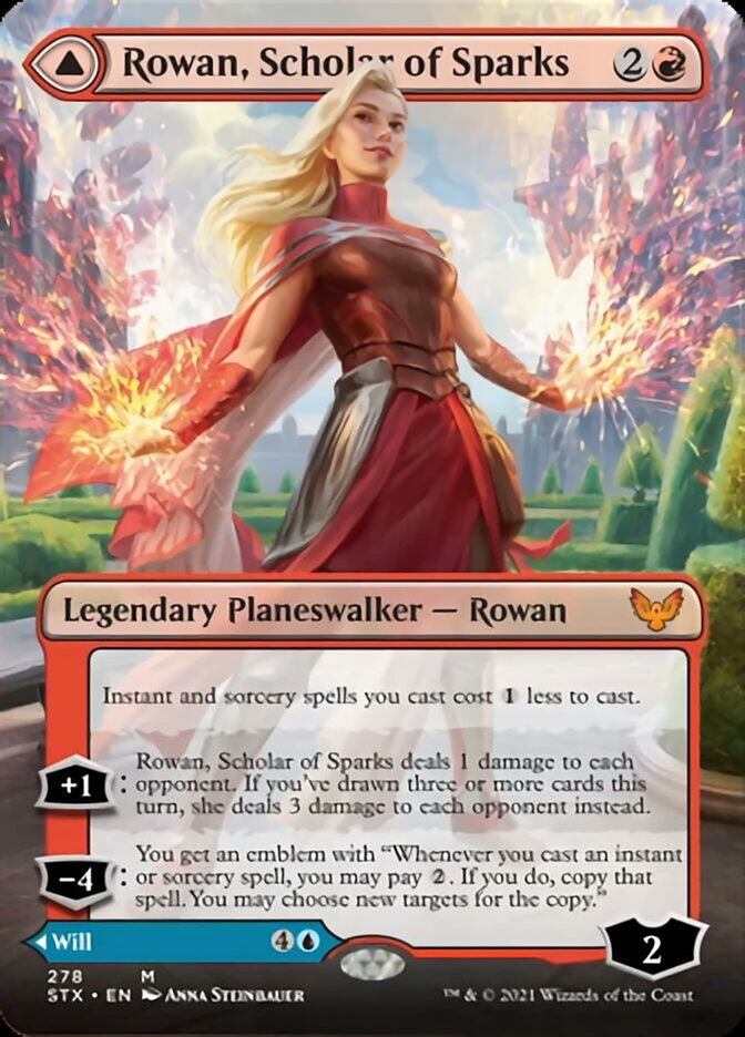 Rowan, Scholar of Sparks // Will, Scholar of Frost (Extended) [Strixhaven: School of Mages] | Cracking-Singles