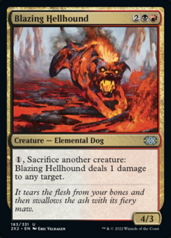 Blazing Hellhound [Double Masters 2022] | Cracking-Singles