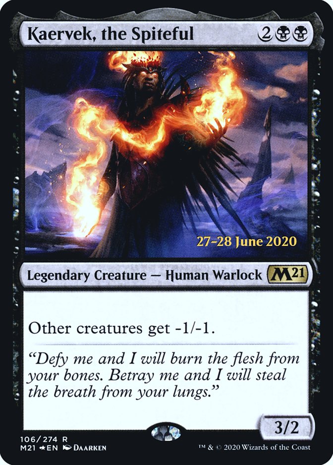 Kaervek, the Spiteful  [Core Set 2021 Prerelease Promos] | Cracking-Singles