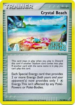 Crystal Beach (75/100) (Stamped) [EX: Crystal Guardians] | Cracking-Singles