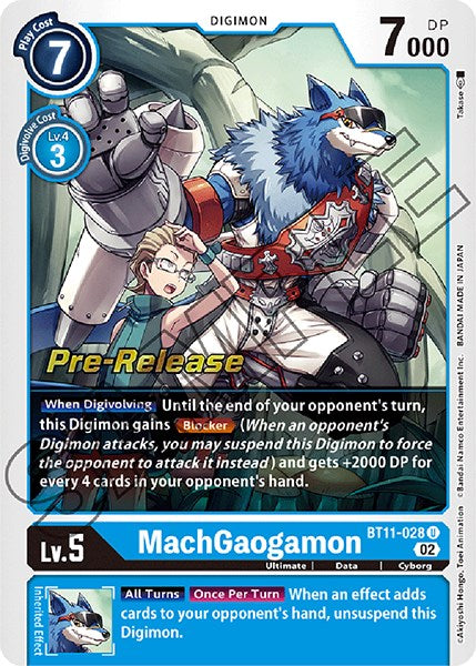 MachGaogamon [BT11-028] [Dimensional Phase Pre-Release Promos] | Cracking-Singles