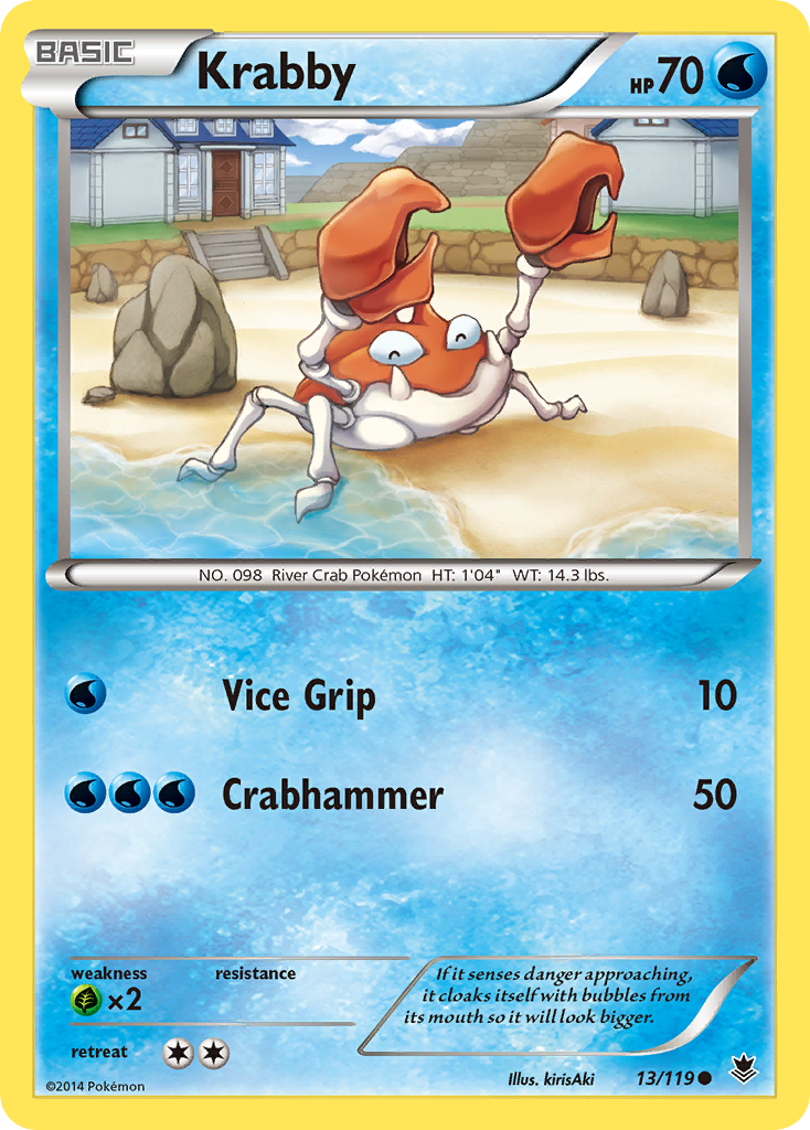 Krabby (13/119) [XY: Phantom Forces] | Cracking-Singles