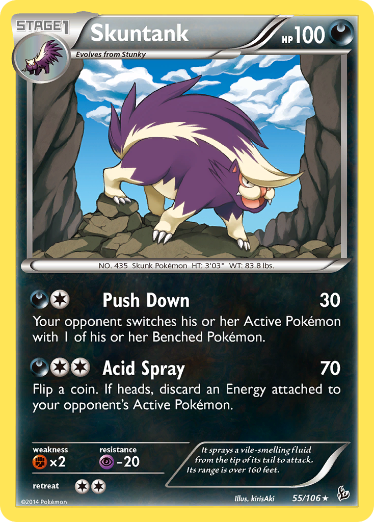 Skuntank (55/106) [XY: Flashfire] | Cracking-Singles