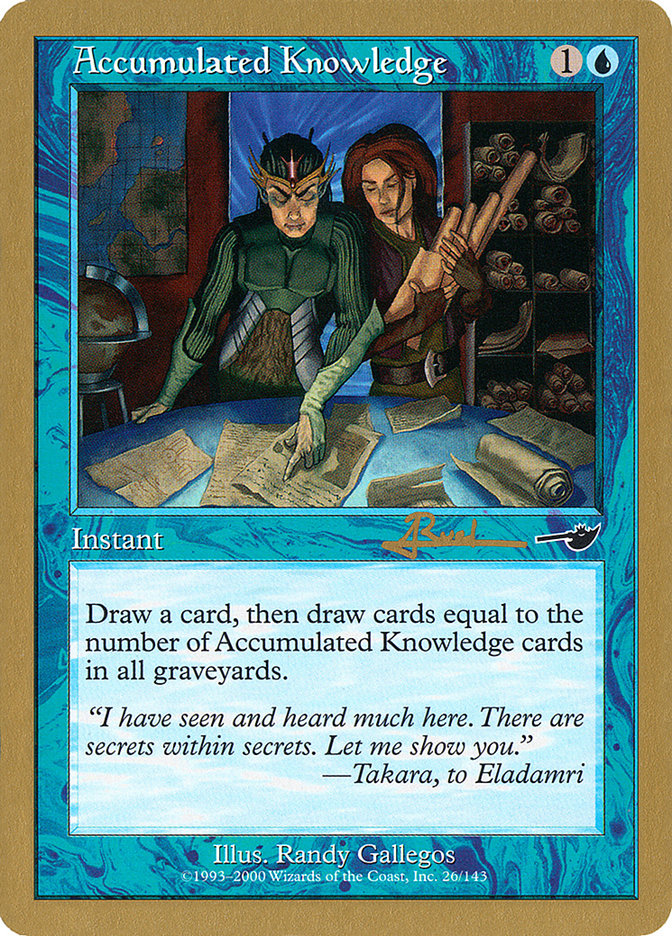 Accumulated Knowledge - 2001 Antoine Ruel (NMS) [World Championship Decks] | Cracking-Singles