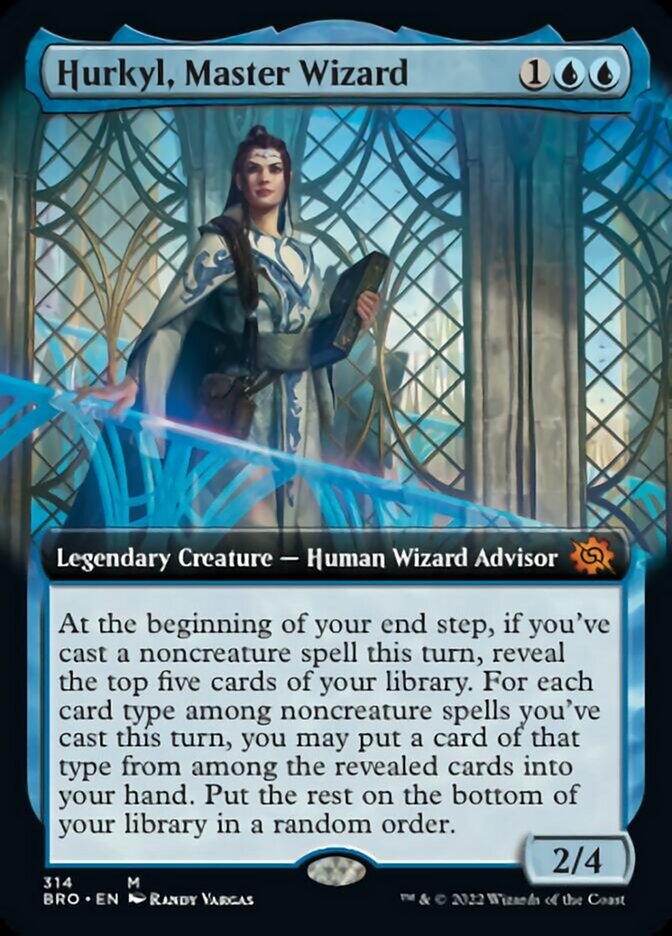 Hurkyl, Master Wizard (Extended Art) [The Brothers' War] | Cracking-Singles