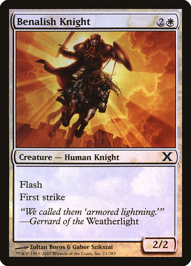 Benalish Knight (Premium Foil) [Tenth Edition] | Cracking-Singles