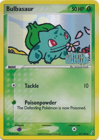 Bulbasaur (45/100) (Stamped) [EX: Crystal Guardians] | Cracking-Singles