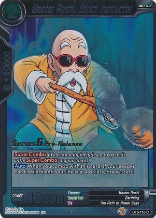 Master Roshi, Strict Instructor [BT6-110_PR] | Cracking-Singles