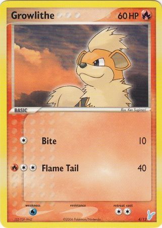 Growlithe (4/12) [EX: Trainer Kit 2 - Minun] | Cracking-Singles