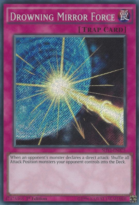 Drowning Mirror Force [SHVI-EN075] Secret Rare | Cracking-Singles