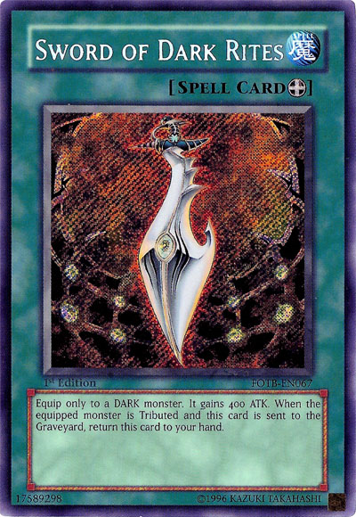 Sword of Dark Rites [FOTB-EN067] Secret Rare | Cracking-Singles