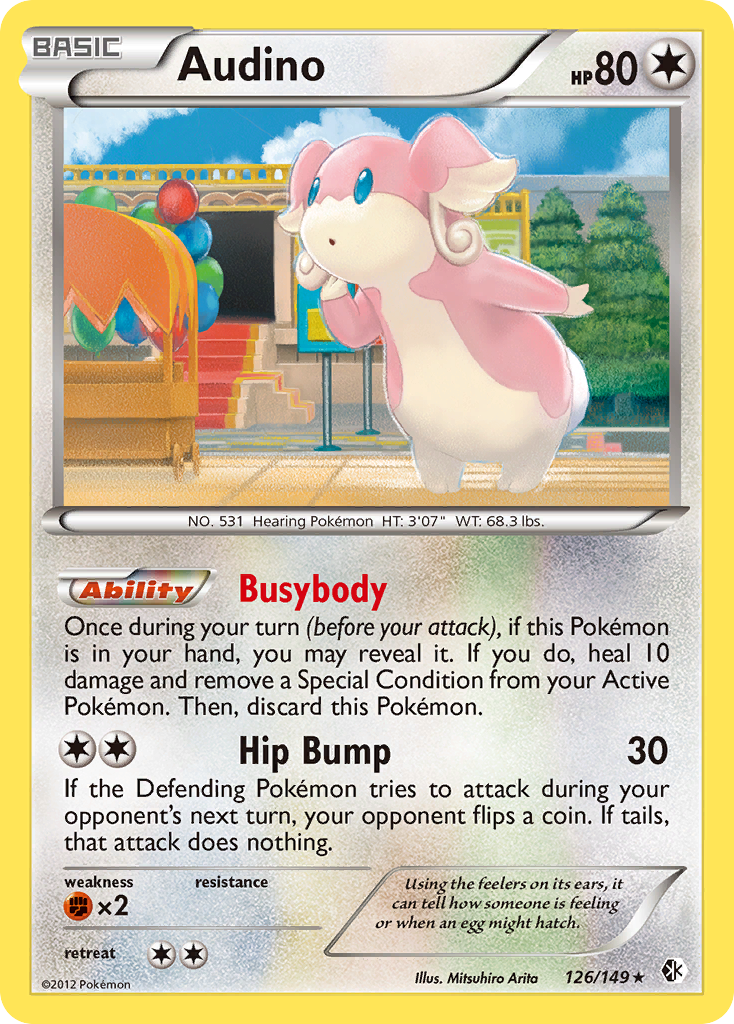 Audino (126/149) [Black & White: Boundaries Crossed] | Cracking-Singles