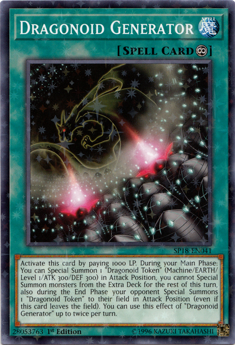 Dragonoid Generator [SP18-EN041] Starfoil Rare | Cracking-Singles