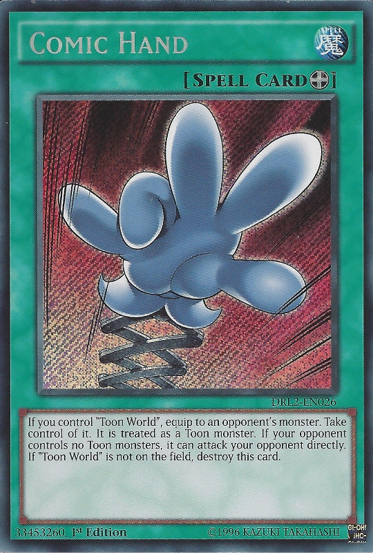 Comic Hand [DRL2-EN026] Secret Rare | Cracking-Singles