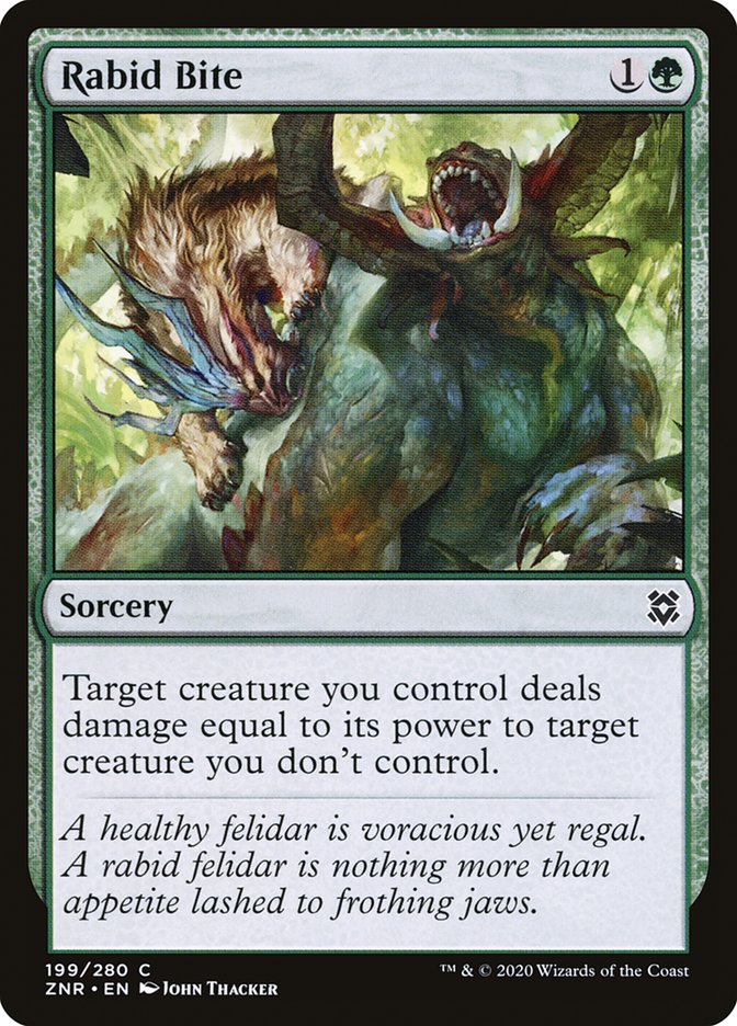 Rabid Bite [Zendikar Rising] | Cracking-Singles