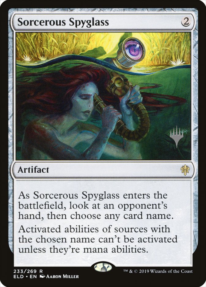 Sorcerous Spyglass (Promo Pack) [Throne of Eldraine Promos] | Cracking-Singles