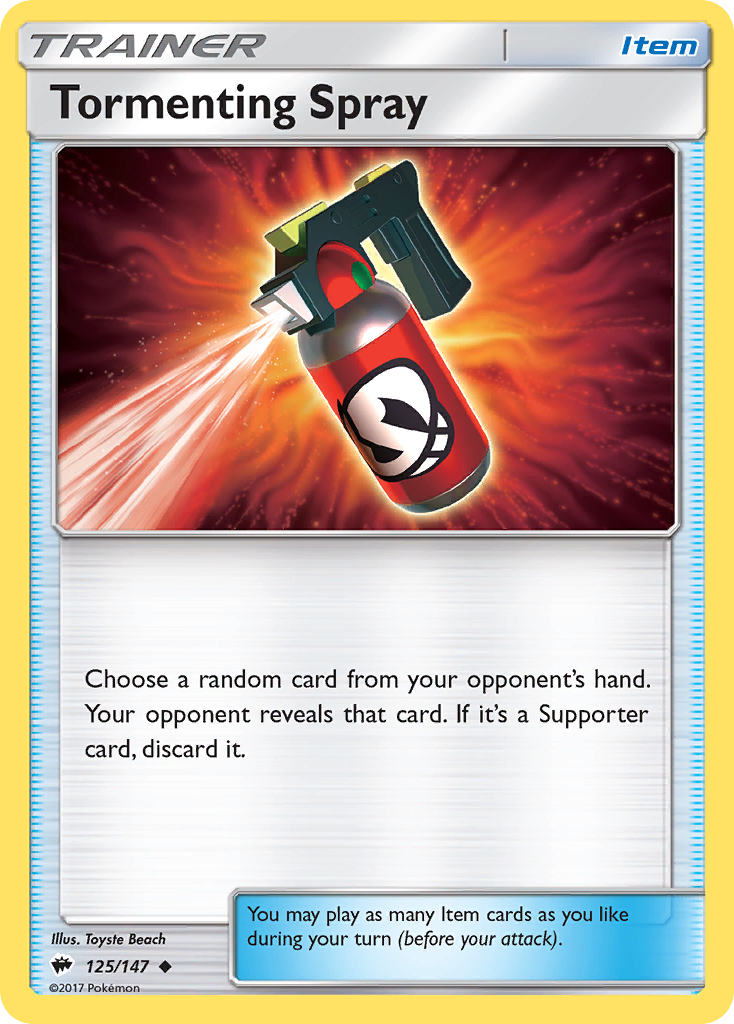 Tormenting Spray (125/147) [Sun & Moon: Burning Shadows] | Cracking-Singles