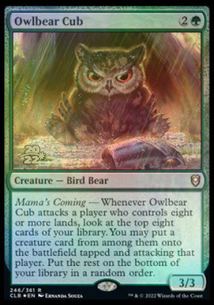 Owlbear Cub [Commander Legends: Battle for Baldur's Gate Prerelease Promos] | Cracking-Singles