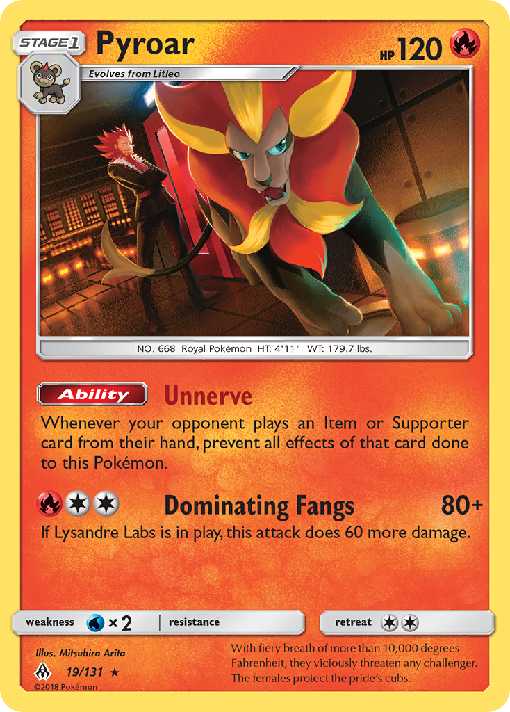 Pyroar (19/131) [Sun & Moon: Forbidden Light] | Cracking-Singles