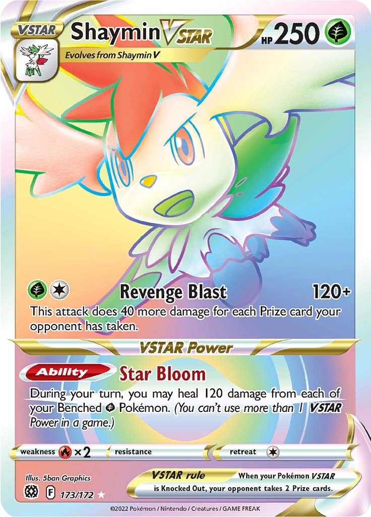 Shaymin VSTAR (173/172) [Sword & Shield: Brilliant Stars] | Cracking-Singles