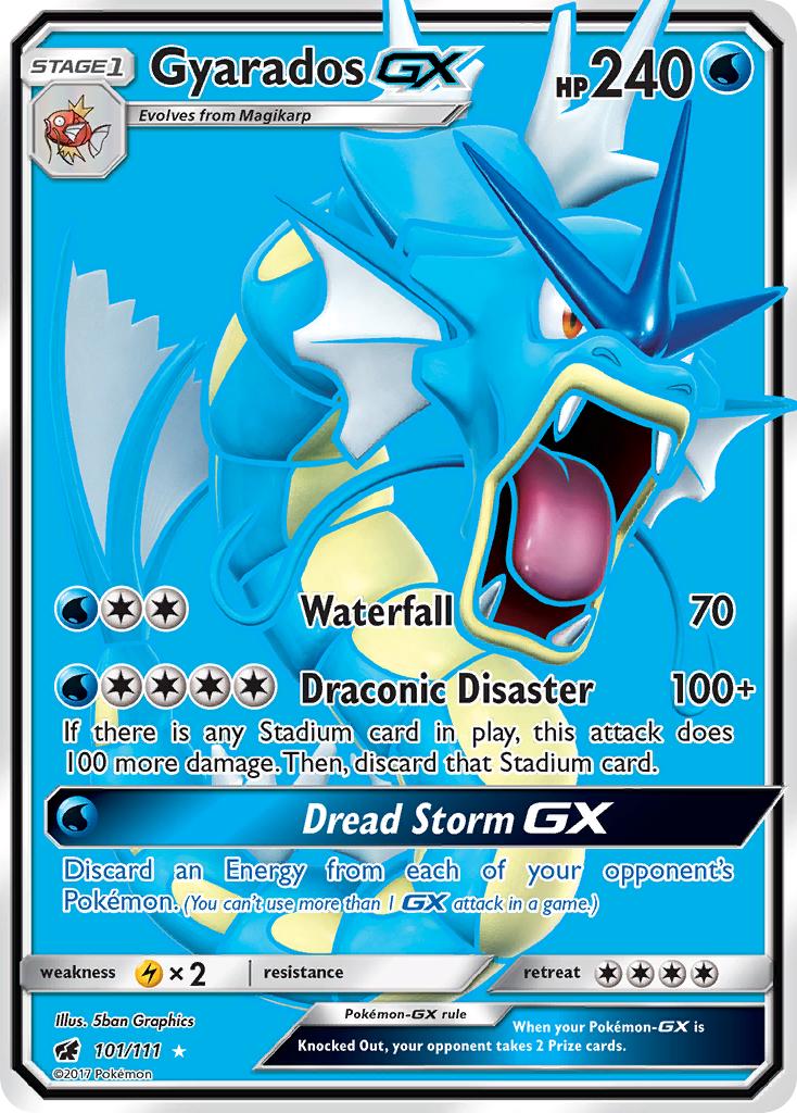 Gyarados GX (101/111) [Sun & Moon: Crimson Invasion] | Cracking-Singles