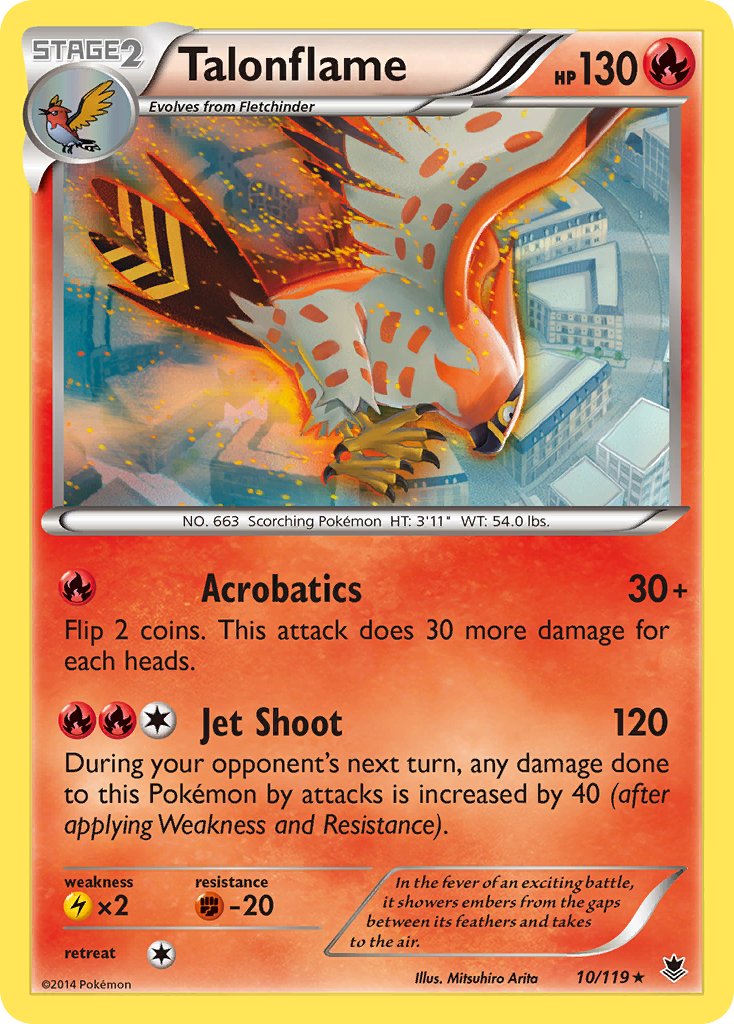 Talonflame (10/119) (Theme Deck Exclusive) [XY: Phantom Forces] | Cracking-Singles