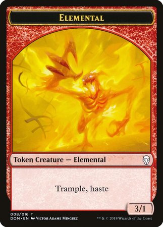 Elemental Token [Dominaria Tokens] | Cracking-Singles