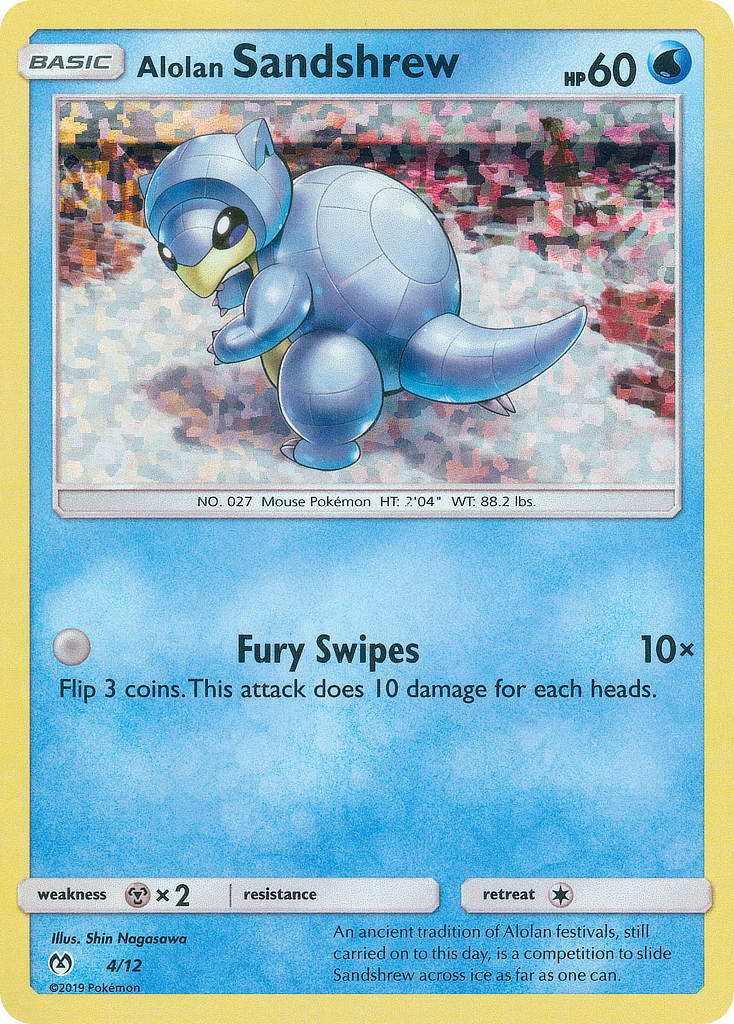 Alolan Sandshrew (4/12) [McDonald's Promos: 2019 Collection] | Cracking-Singles